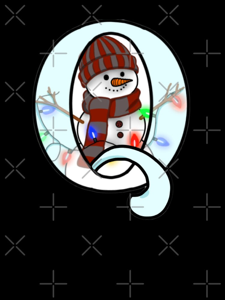 Holiday themed letter Q by Artistkhg