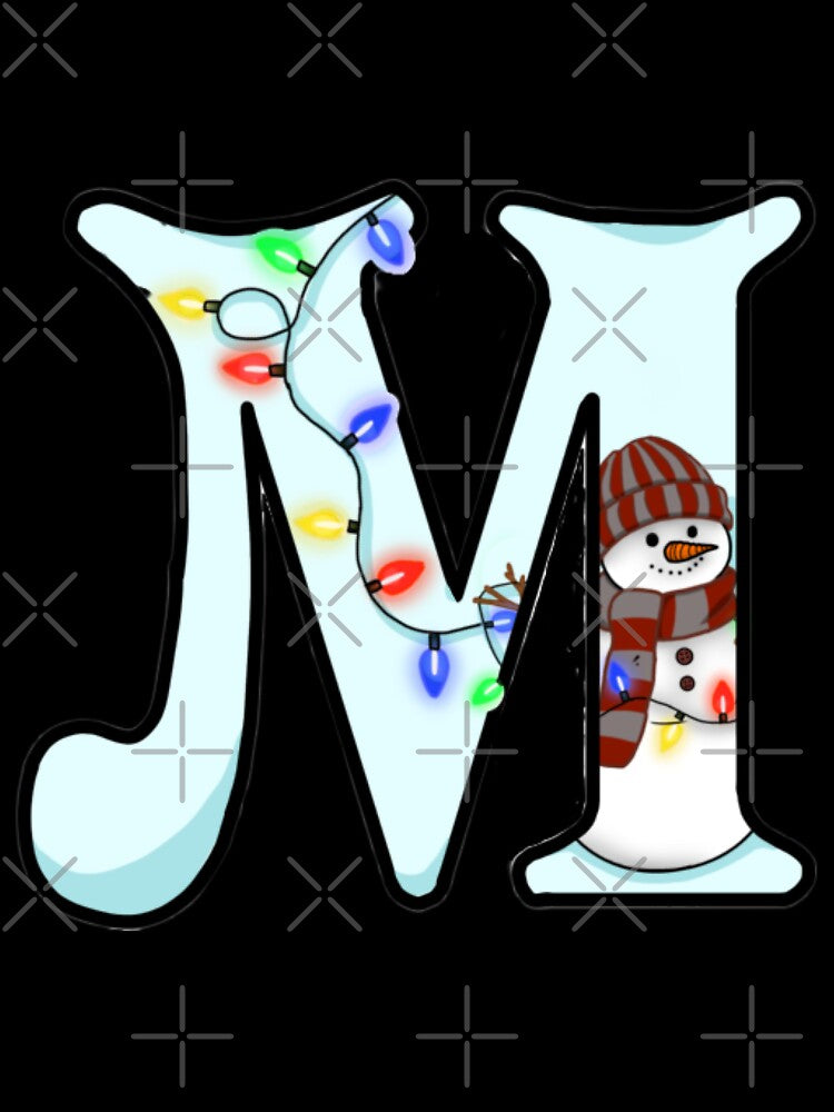 Holiday themed letter M by Artistkhg
