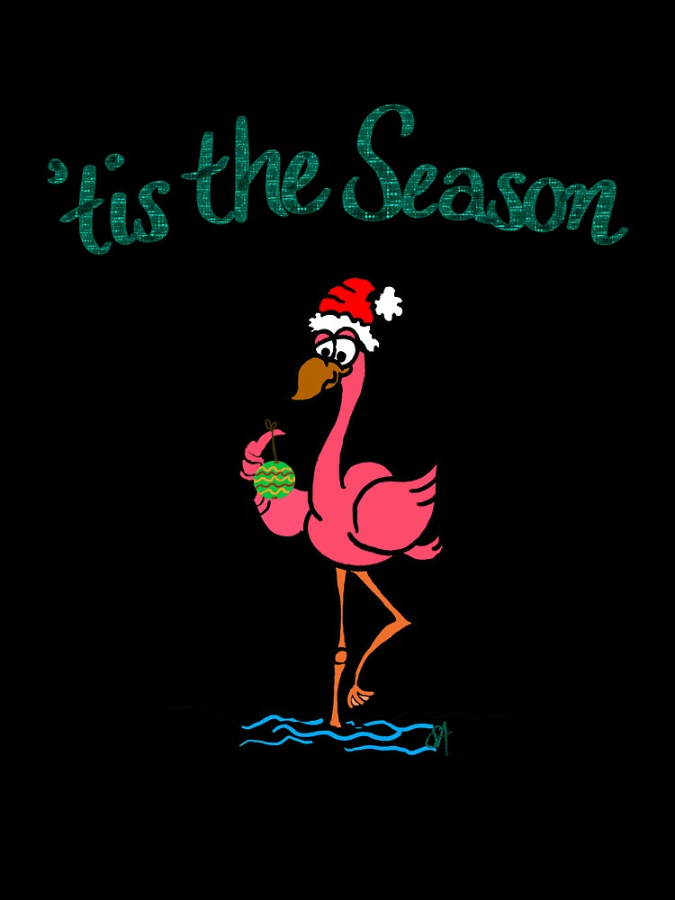 Holiday Flamingo by OTPillustration