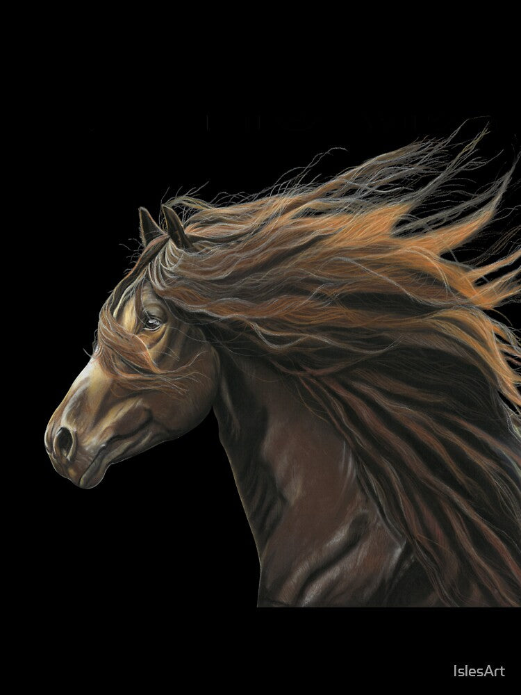 Born to ride Beautiful Horse art green background - Equestrian born to ride art - horse lover by IslesArt