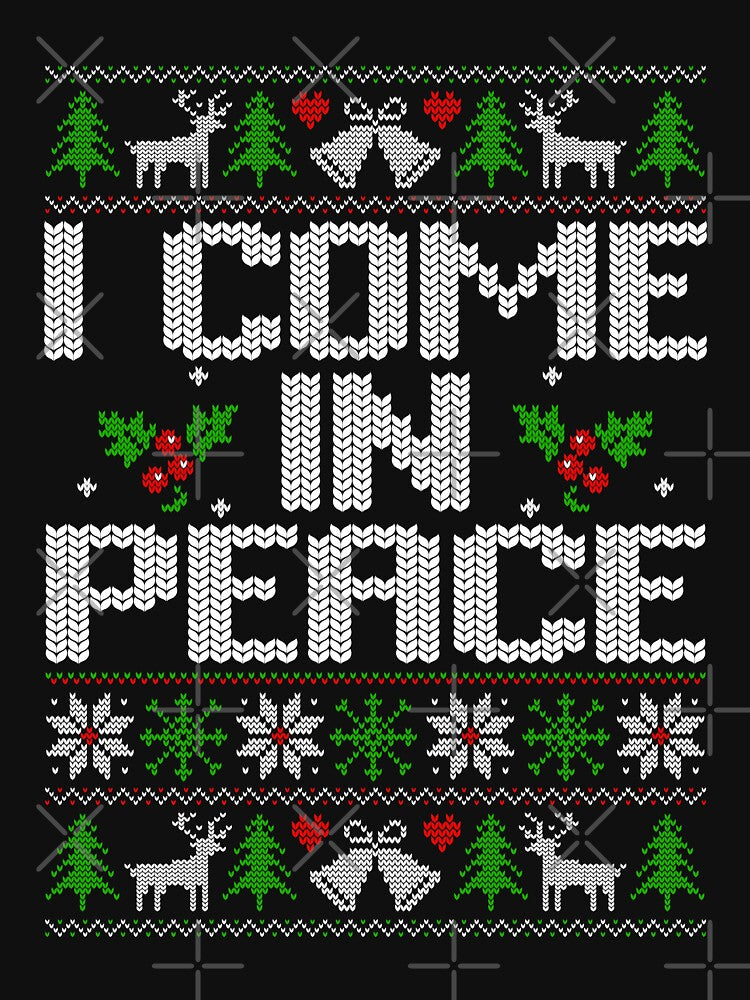 Peace I Come In Peace Couple Matching Ugly Christmas by DavidCloud