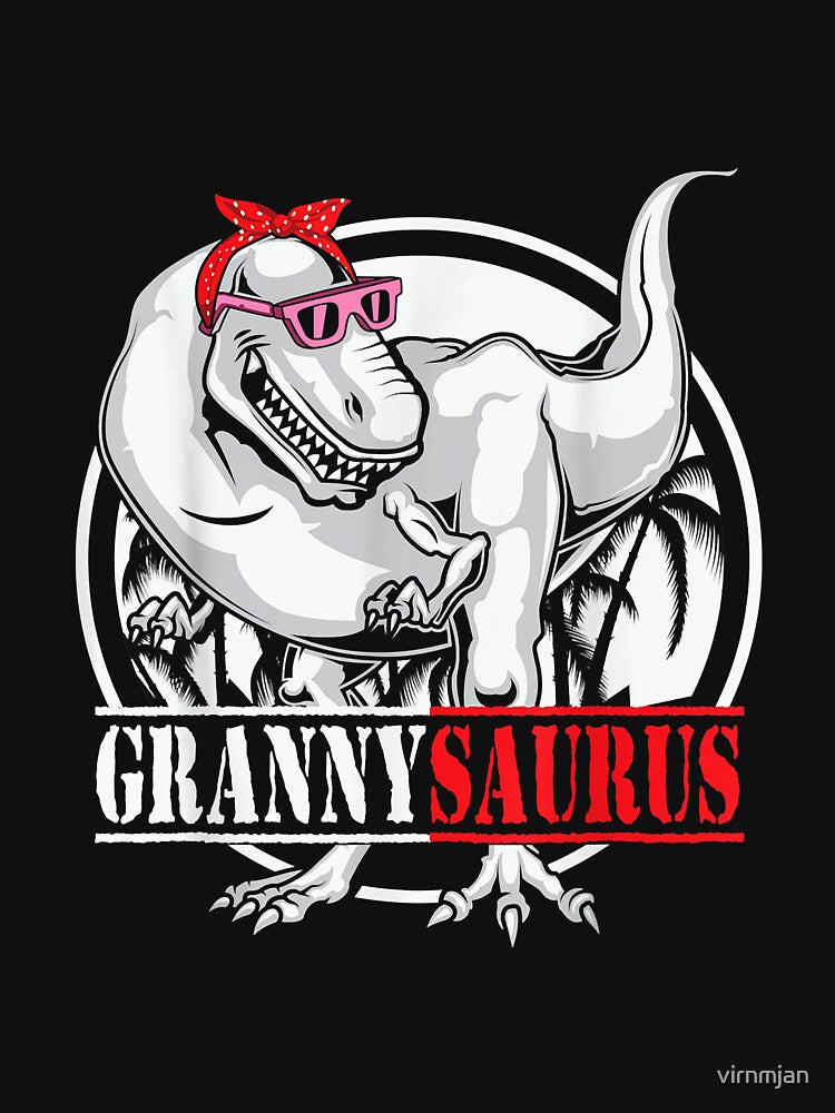 Grannysaurus Dinosaur Rex Mother's Day Family Matching by virnmjan