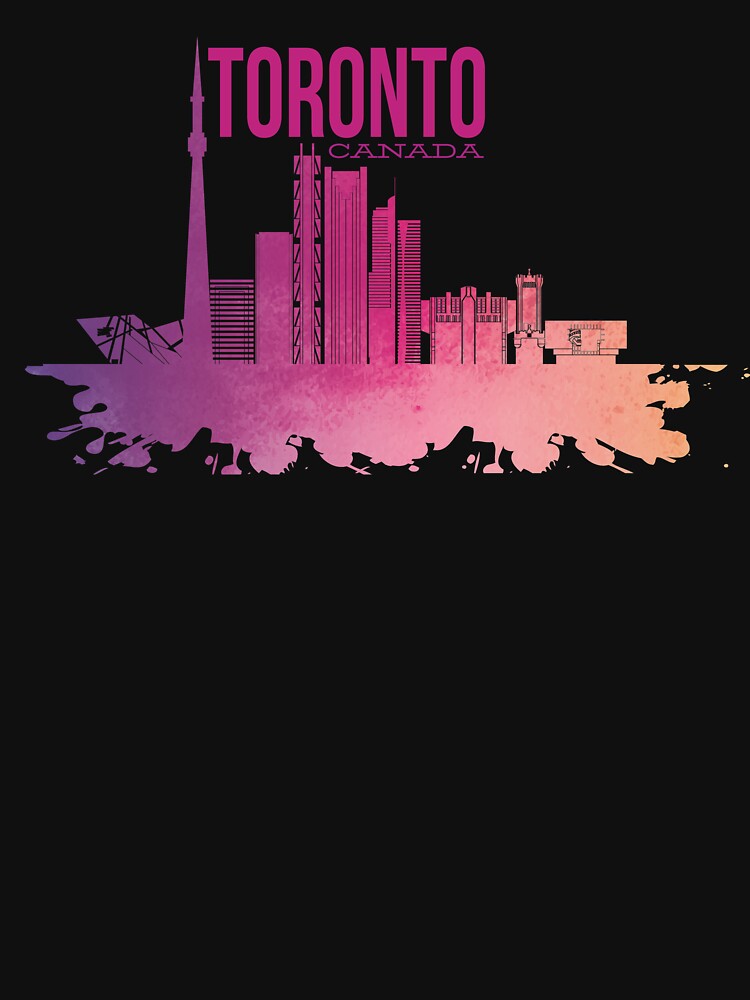Kopie von Toronto Canada Skyline Shirt Birthday gift present by Timcito
