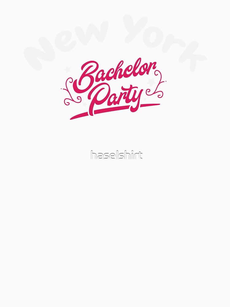Bachelor Party Shirt New York Pre Wedding Celebration Tee by haselshirt