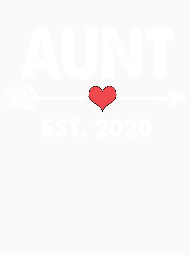 Aunt Est 2020 Funny Mothers Day Gifts New Auntie '20 by smtworld
