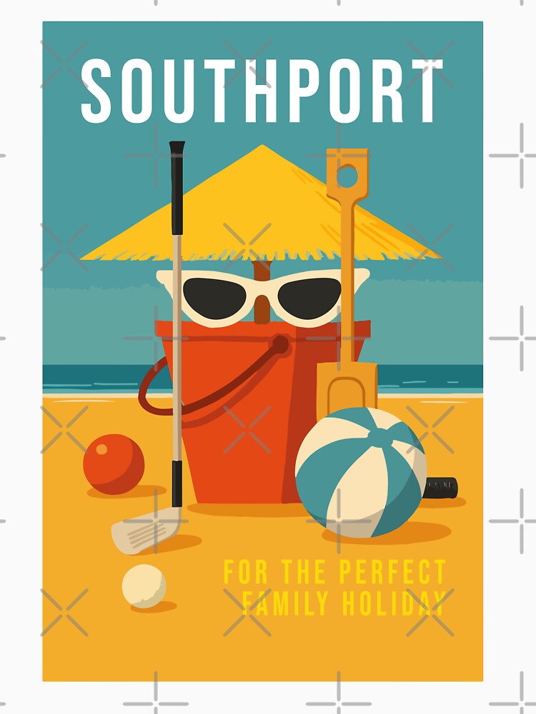 Southport Travel Souvenir Poster by rogue-design