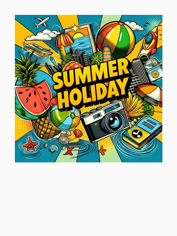 Pop art style summer holiday desighn by Dogandesighn