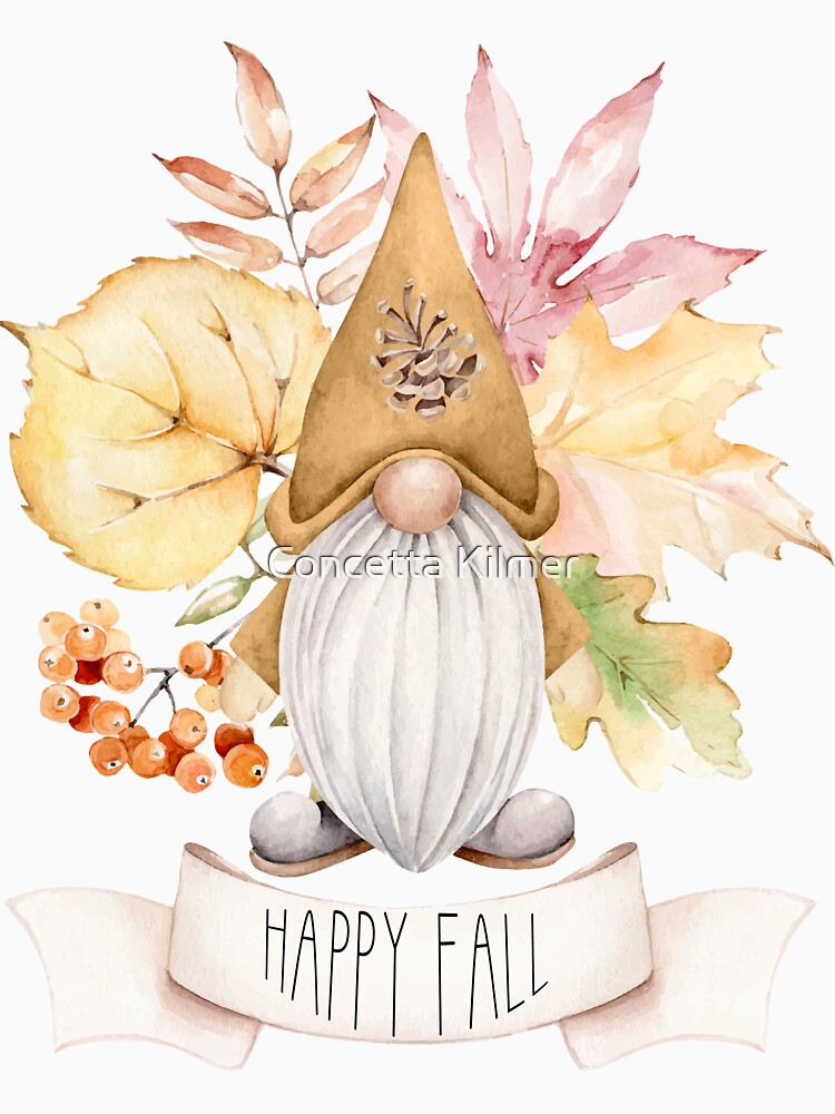 Happy Fall Gnome by Concetta Kilmer