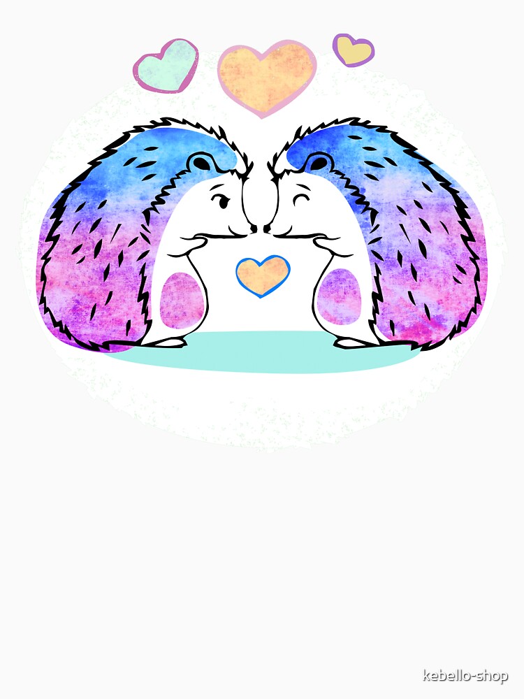 Spring hedgehogs in love by kebello-shop