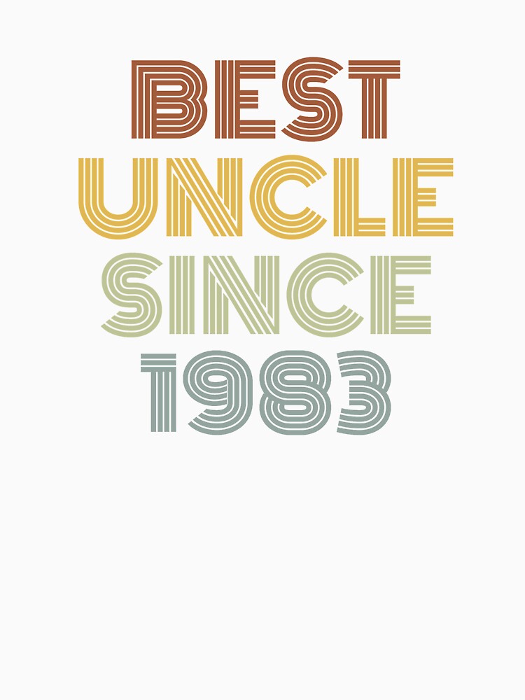 Best Uncle Since 1983 by Vanover Designs