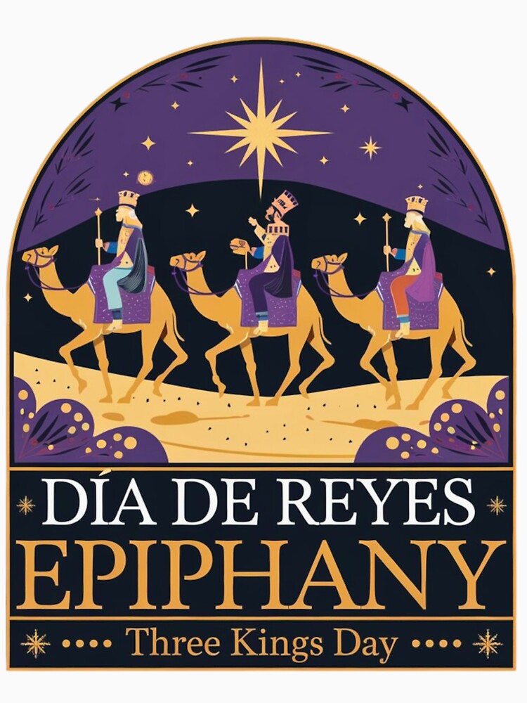 Three Kings Day Celebration Epiphany Festive Design by BunBuntheDog-
