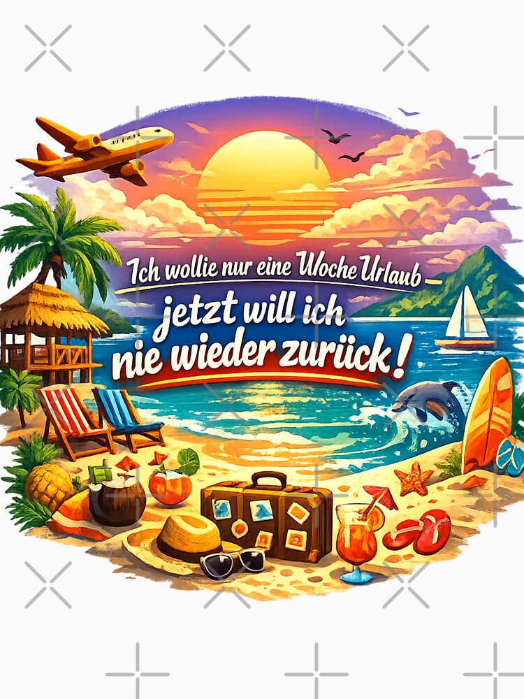 Just one week's vacation – now I never want to go back! The fun summer design for dropouts. by CoolContent Factory