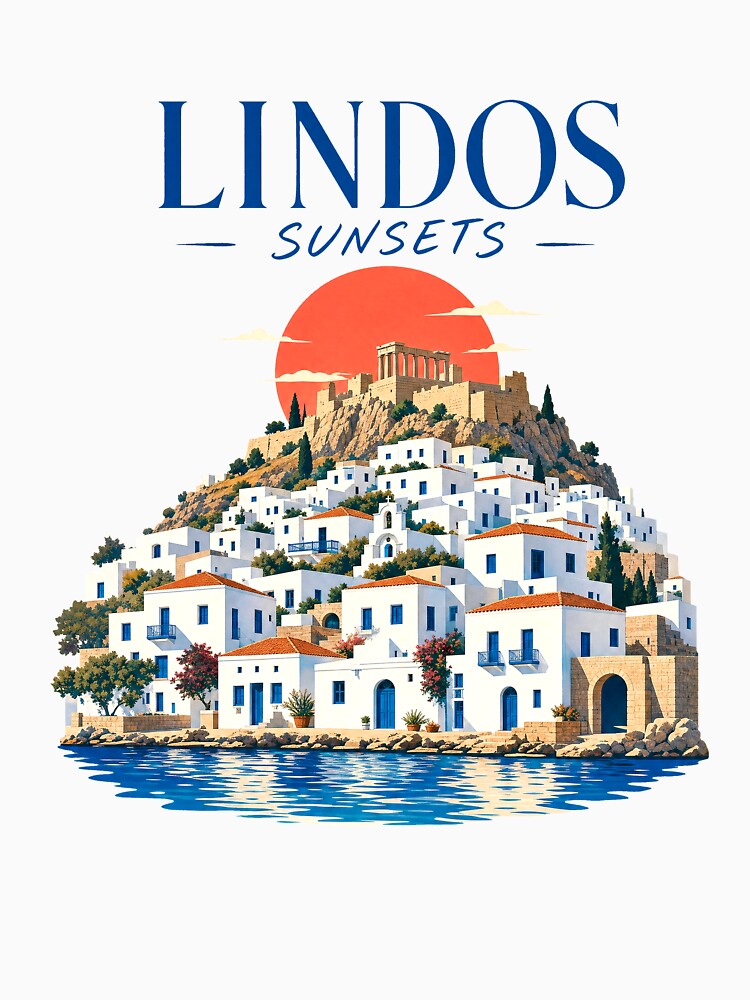 Lindos Sunset Rhodes by pirminio