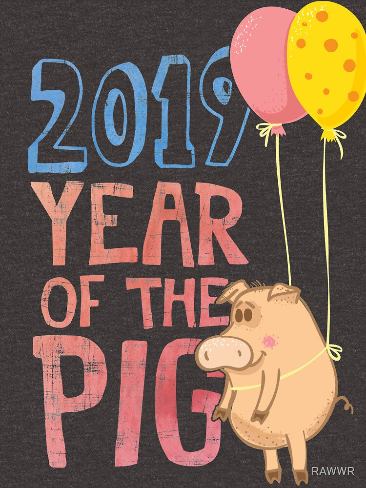 New Year 2019 - The year of the pig by RAWWR