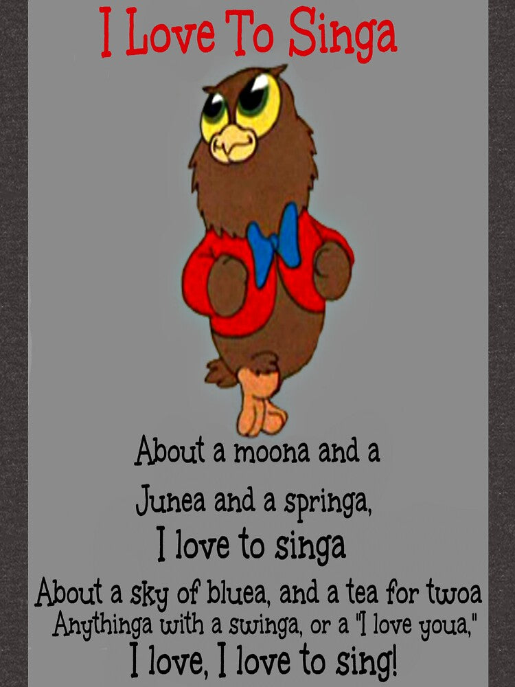 Owl Jolson  I love to Singa! by Harleythemk