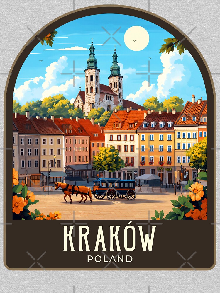 Kraków Vintage Travel Illustration by HomeLivingCo
