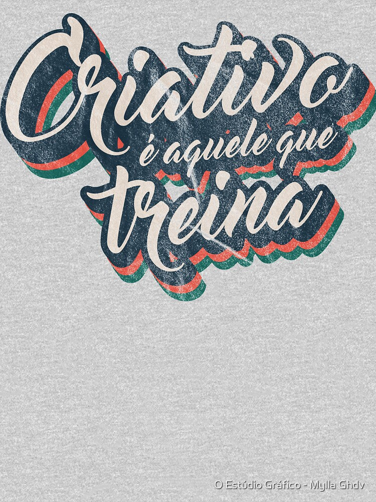 Grunge quote typography in portuguese by O Estúdio Gráfico - Mylla Ghdv
