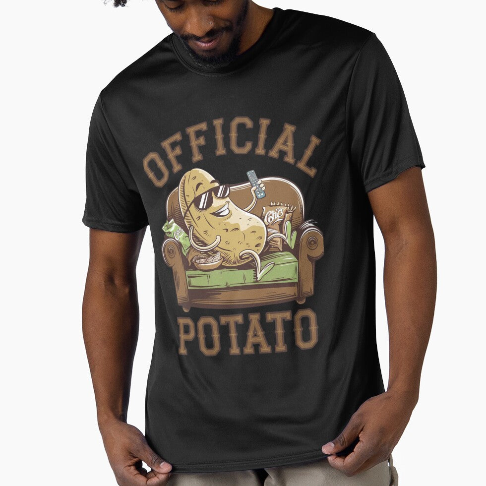 Official Couch Potato" – Funny Potato T-Shirt | Perfect for Lazy Day Lovers by T010