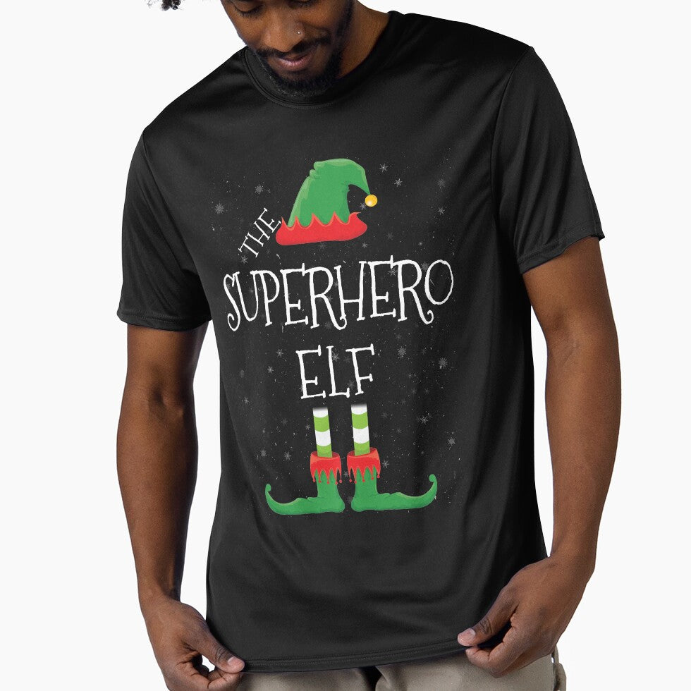 Superhero Elf Family Matching Christmas Group Funny Gift by DavisHasari