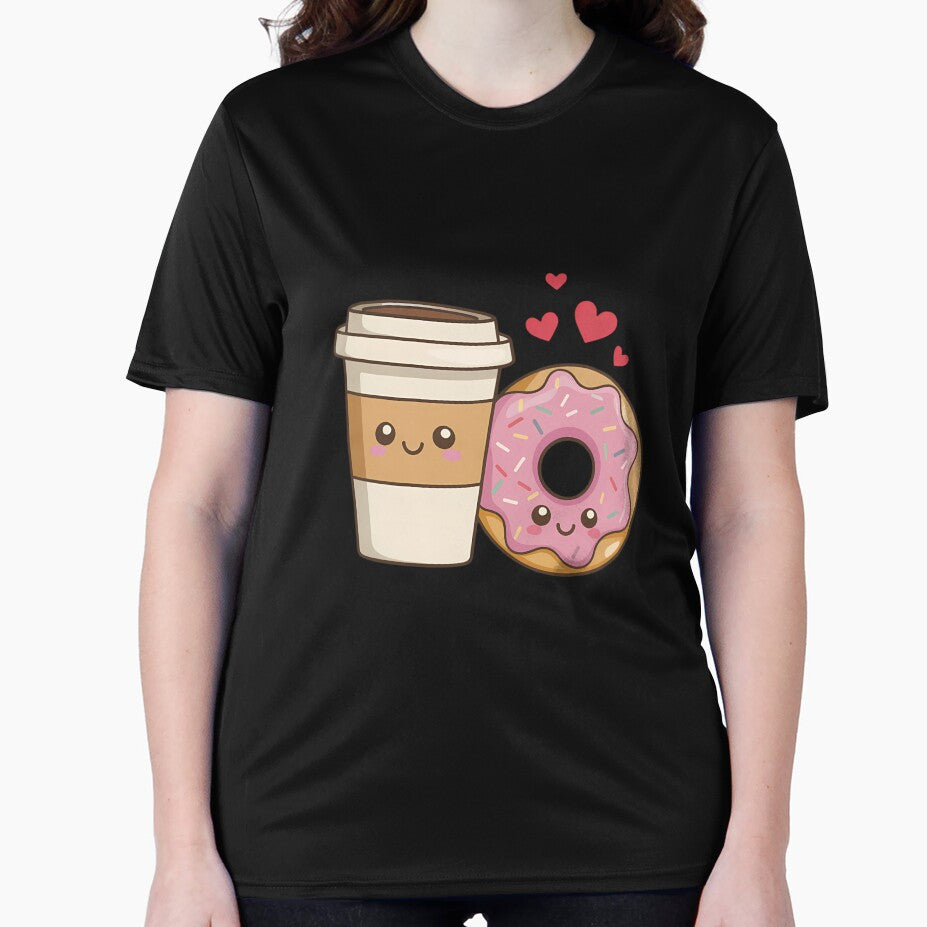 Coffee And Donut Matching Couple Kawaii by TrinaEspinoza