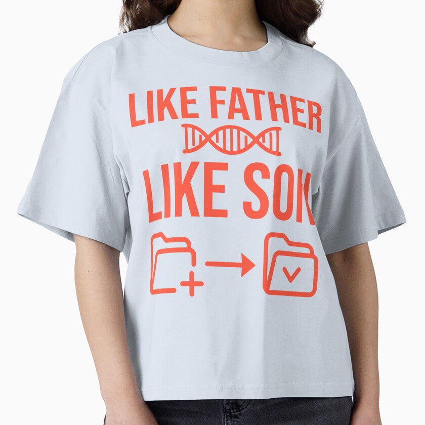 Like Father Like Son Funny Matching Dad Shirt Copy Paste DNA Design by Im-Ara