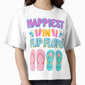Beautiful Colorful Flip Flops with Tropical Summer Vibes – Bright Beach Vacation Design by PureHopeStudio