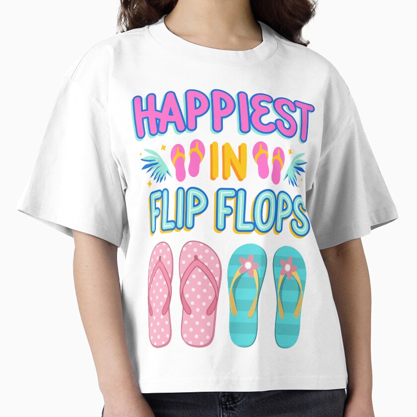 Beautiful Colorful Flip Flops with Tropical Summer Vibes – Bright Beach Vacation Design by PureHopeStudio
