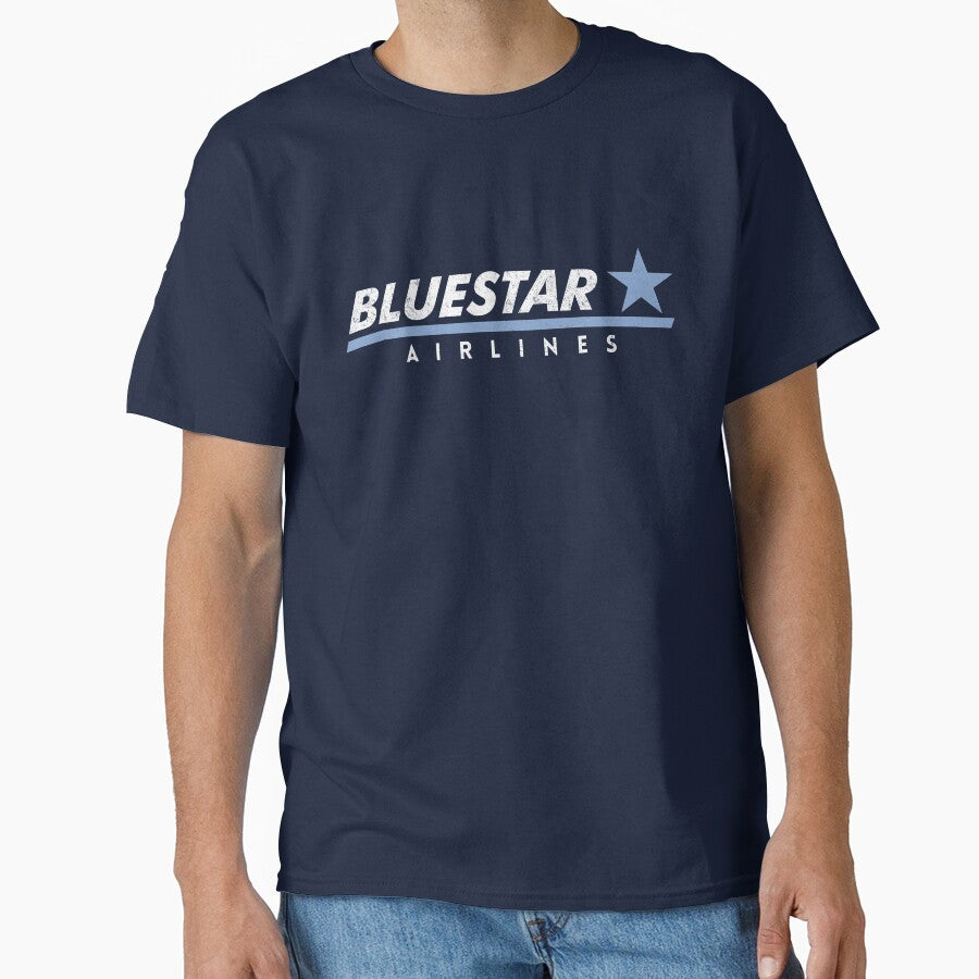 Bluestar Airlines - Wall Street vintage logo by Primotees