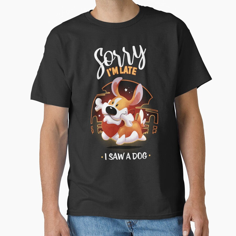 Sorry I'm late! I saw a dog - Cute Corgi Animal by Snouleaf