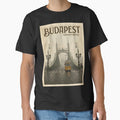 Budapest Freedom Bridge Vintage Travel Poster by Ar0undTheW0rld