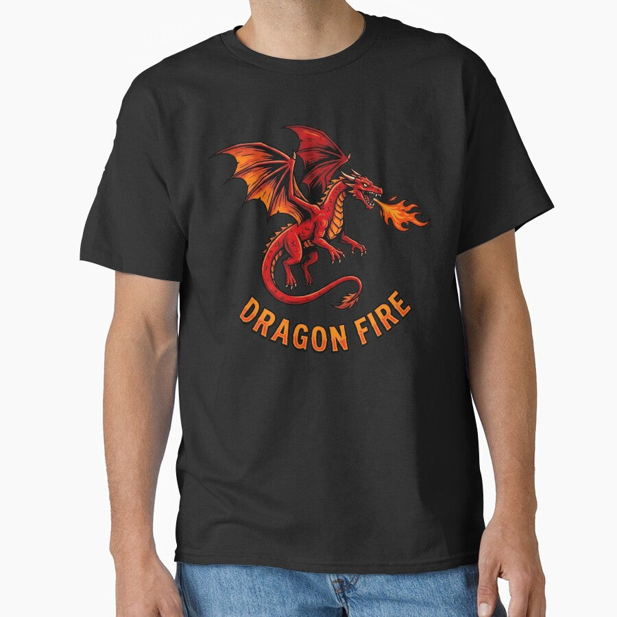 Dragon Fire Red Fire Breathing Dragon Art by LuisWorks