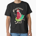 Christmas in July Watermelon Santa - Summer Christmas Irony by vibeno1