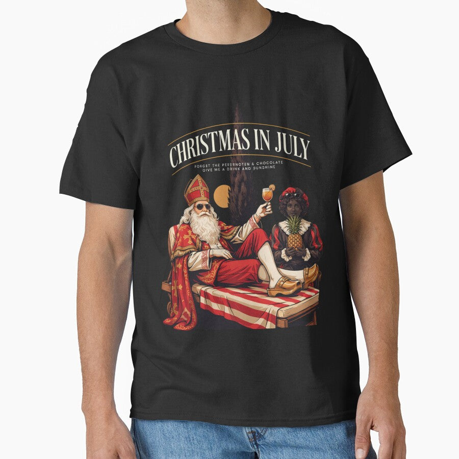 Christmas In July – Sinterklaas Funny Dutch Belgian Holiday Shirt Pepernoten Forget Gift V3 by DarylWelsh2024
