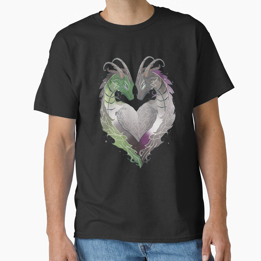 Aromantic Asexual Aroace Dragons LGBT Pride Flag by Clara Hollins