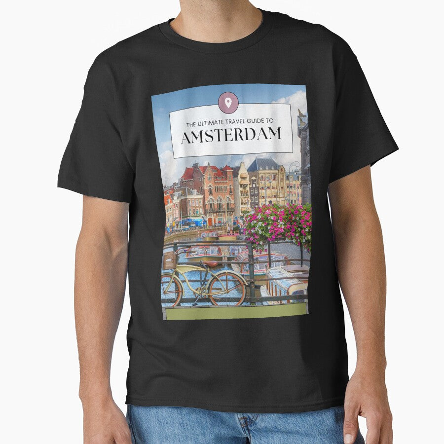 Travel Guide to Amsterdam Travel Poster by TeeGeeTees