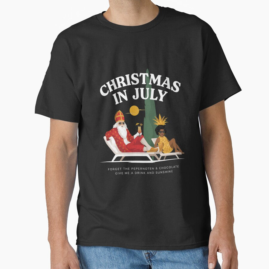 Christmas In July – Sinterklaas Funny Dutch Belgian Holiday Shirt Pepernoten Forget Gift V2 by DarylWelsh2024