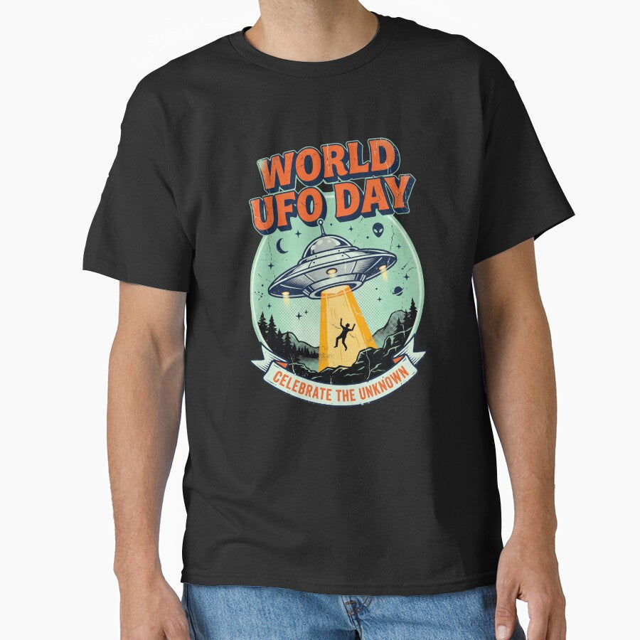 World UFO Day  July 2nd Funny Sci Fi by dudelinart