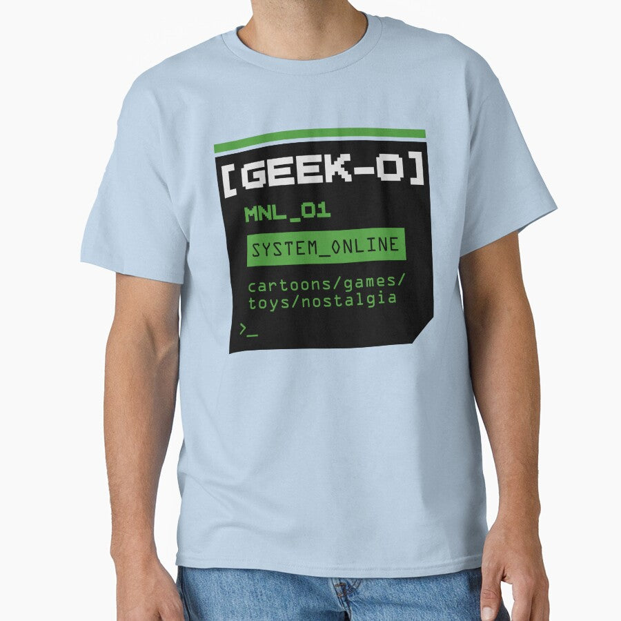 Geek-O MNL System Online Retro Pixel Gaming T-Shirt | Geek Culture & Nostalgia by Geek-O-MNL