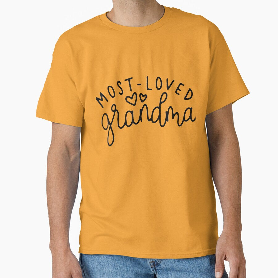 Most Loved Grandma - Grandmother - World's Best Grandma T-Shirt by DArtfulStudio