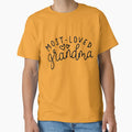 Most Loved Grandma - Grandmother - World's Best Grandma T-Shirt by DArtfulStudio