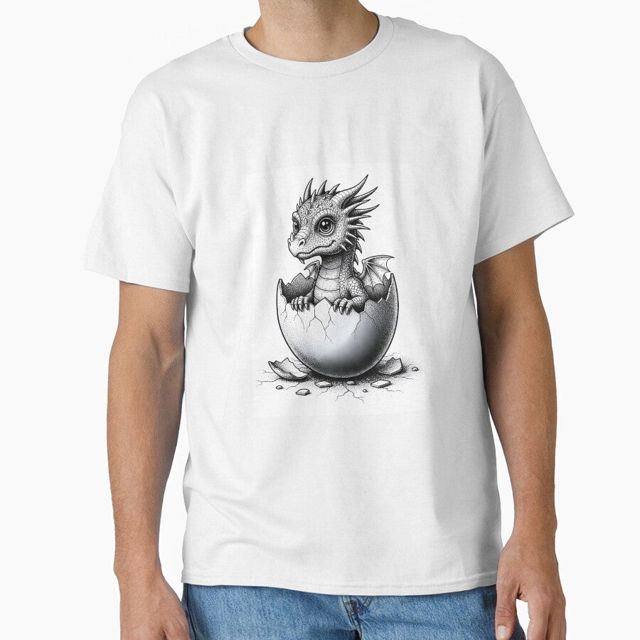 Baby Dragon Hatching From Egg | Cute Fantasy Creature by DragonSerpent Ink