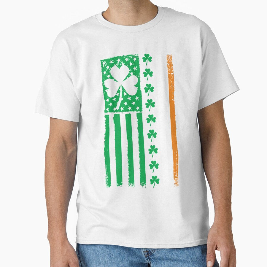 St Patricks Day Irish American Flag by RR-Arts