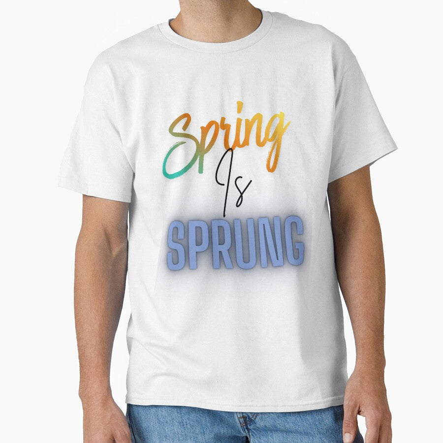 Spring Is Spring Colorful Typography Floral Season Quote by HANG ON STUDIO