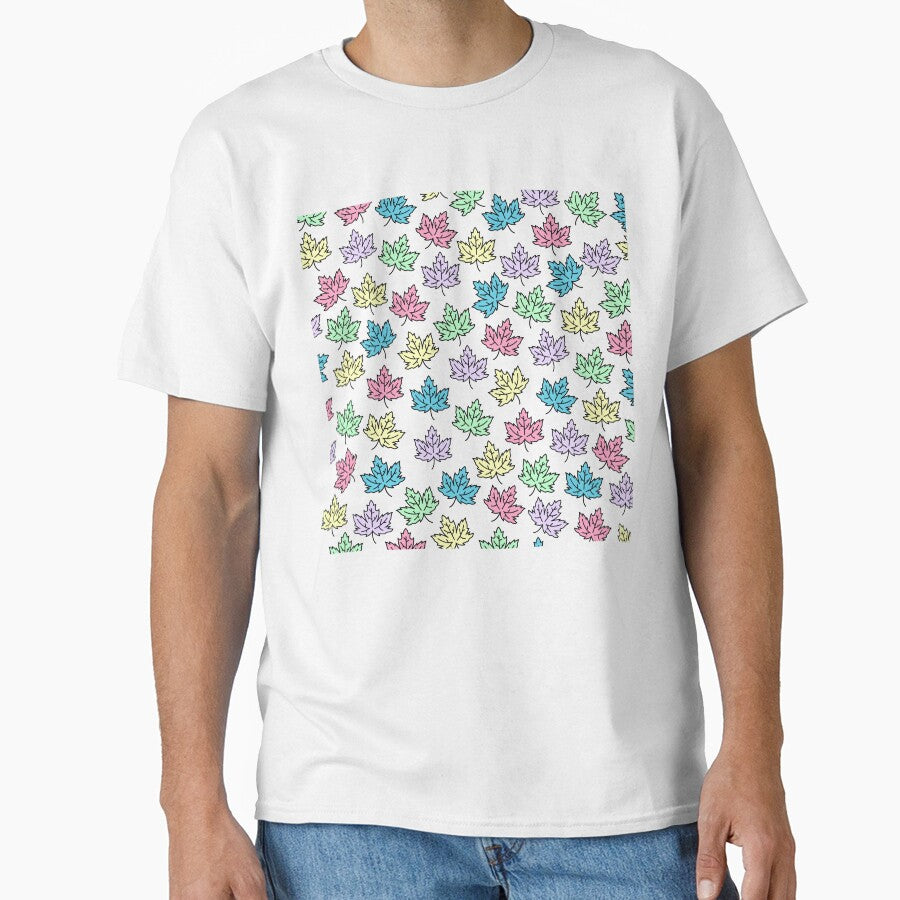 Pastel Autumn Leaves Pattern by Foofighter01