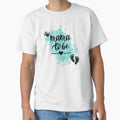 Mama to Be with Hand & Footprints & Teal Leopard Print Background by JeweledDesigns