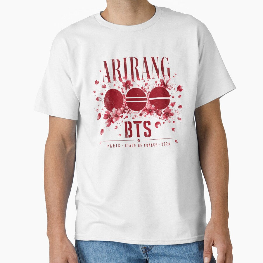 Copy of BTS Arirang Paris 2026 — Stade de France Concert Vintage T-Shirt by KickoffStudio
