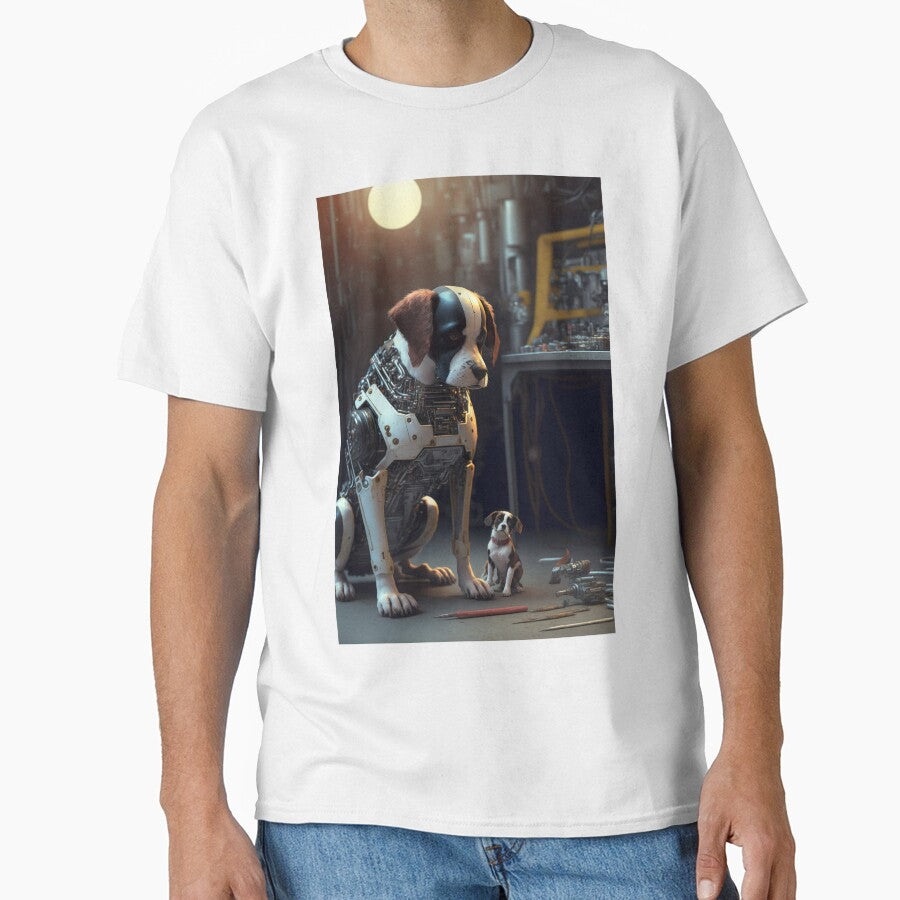 Cyborg Dog getting repaired in a shop by KoolArtDistrict