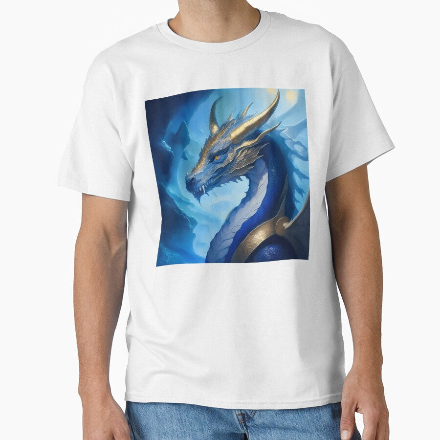 Blue and gold dragon. by BAR DEC