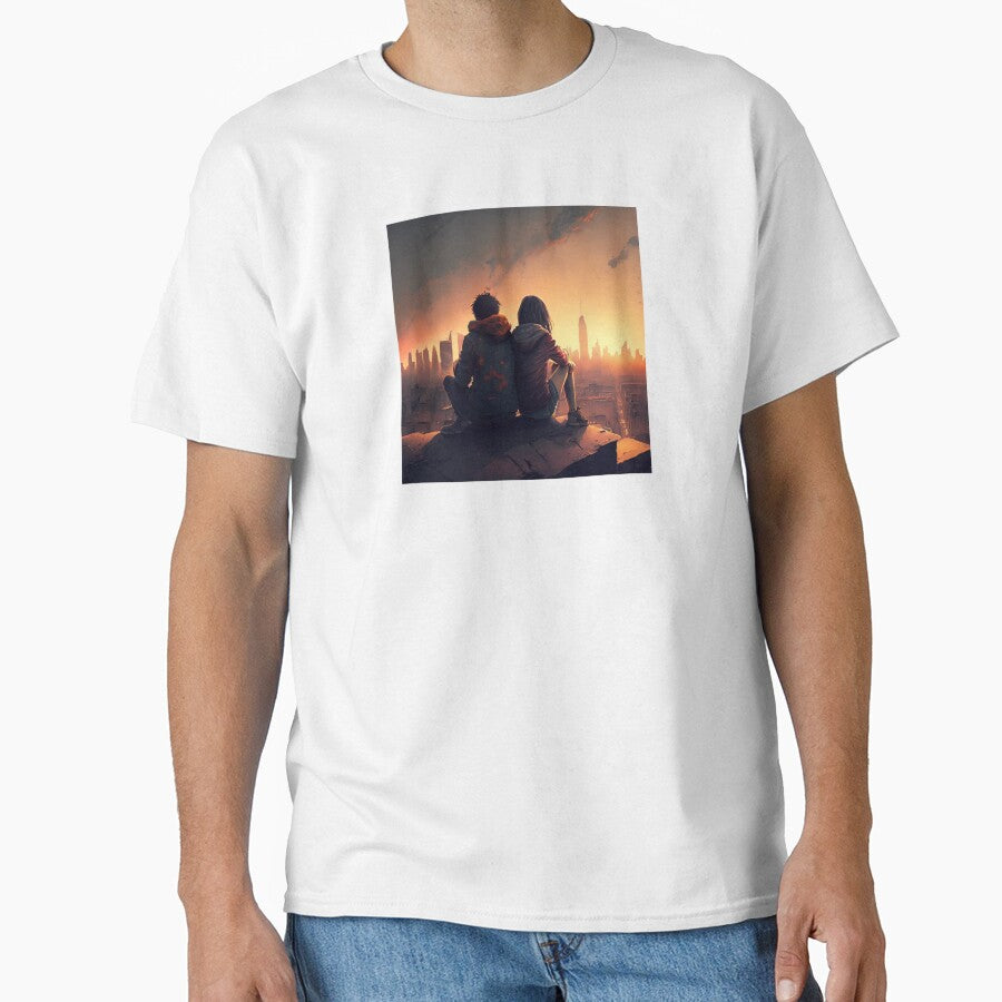 Couple City Sunset by yangs-wear