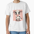 Cute Kawaii Cow Sticker | Adorable Baby Cow Cartoon Illustration by dreamz-world